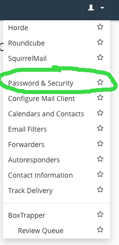 E-Mail Password Reset Step 2 Screen shot